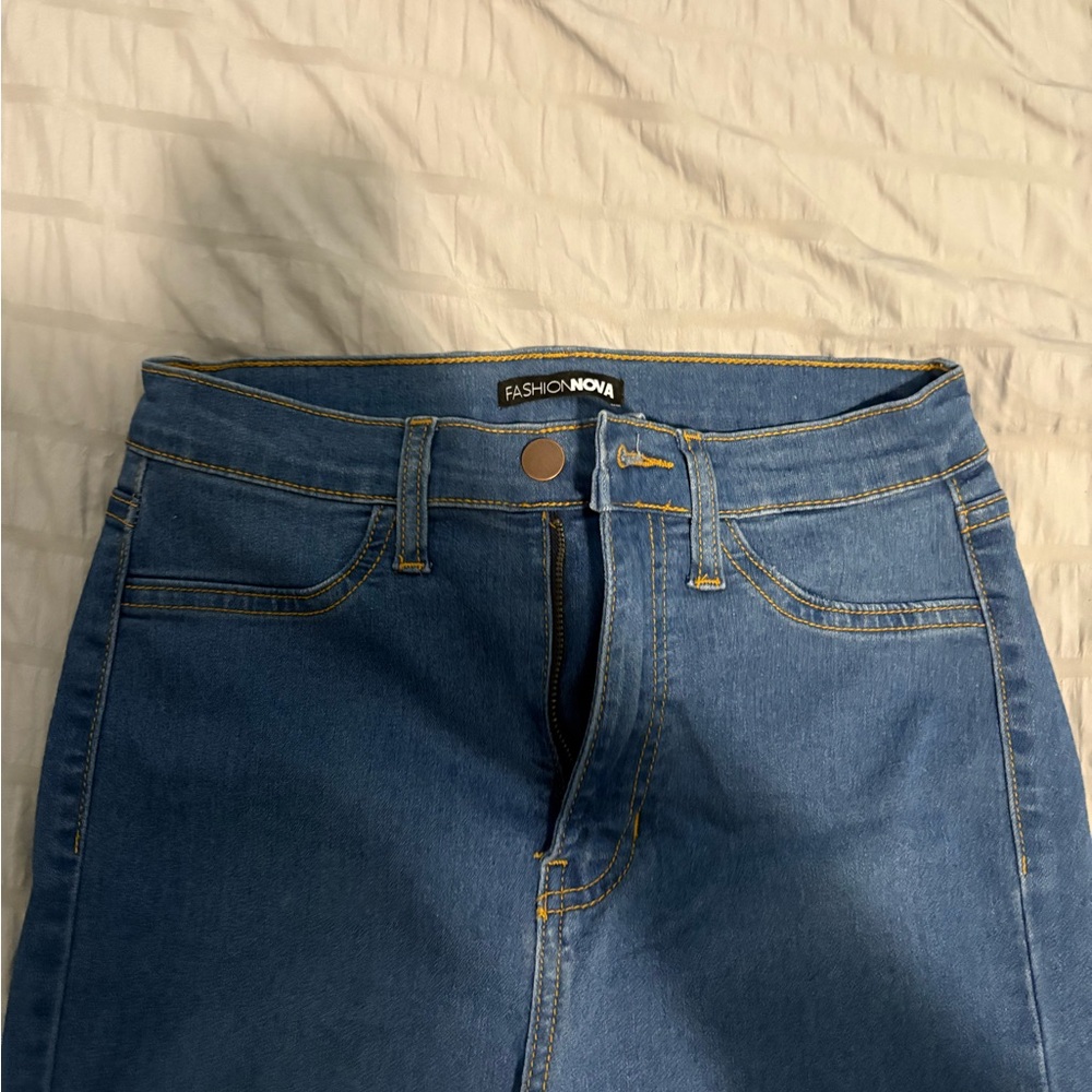 Fashion Nova High Rise Blue Jeans